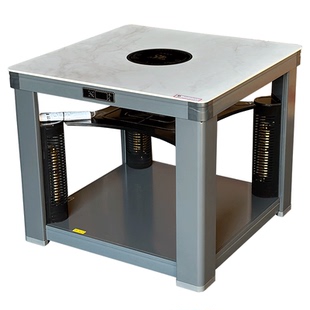 航火电暖炉岩板烤火桌家用正方形取暖器四面取暖客厅电烤炉多功能