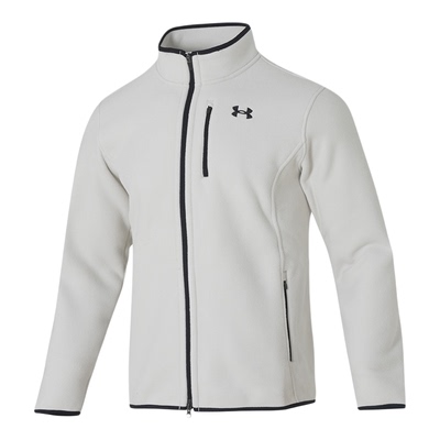 UA安德玛男士夹克2025冬季立领抓绒衣摇粒绒保暖运动外套1389308