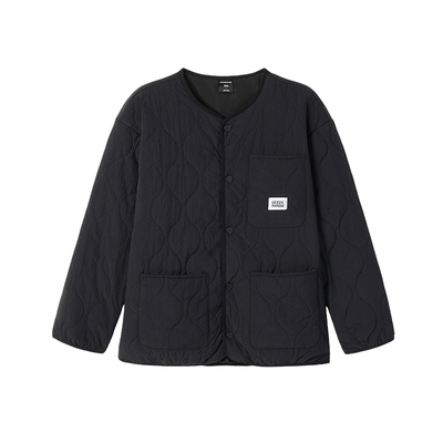 韦恩泽维尔宽松冬季无领棉服外套