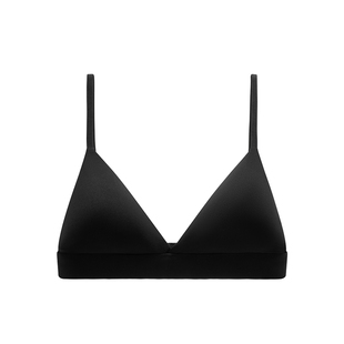 MIMI FANTASY法式三角杯内衣2025大胸显小无痕深V粉底液文胸薄款