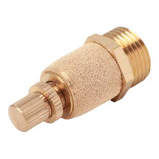 黄铜电磁阀节流消声器气动元件接头配件内外罩可调节1分2分3分4分