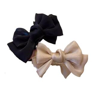 双面蝴蝶结抓夹2026新款秋冬发饰丸子头神器懒人盘发器头饰女发夹