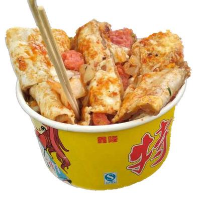 正宗东北烤冷面街边小吃送酱料