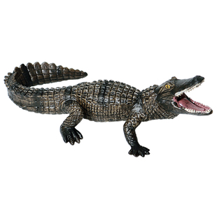 林畅模玩儿童爬行动物玩具扬子鳄模型中华短吻鳄土龙仿真鳄鱼认知