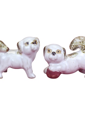 陶瓷旺财小狗摆件装饰不褪色不易老化无毒无味无惧高温日晒雨淋