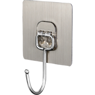 厨房挂钩强力粘胶挂架免打孔抹布壁挂承重墙上粘钩收纳挂墙置物架