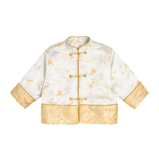 小O爸男婴童 宝宝唐装马甲小少爷夹棉外套婴儿新中式国风拜年服