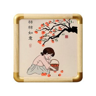 实木画框空框中式国画儿童裱框挂墙定制拼图相框摆台木质书法装裱