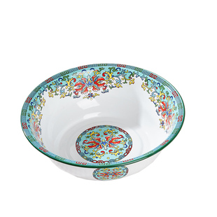 复古搪瓷盆碗加厚洋瓷汤盆碗麻辣烫串串火锅烧烤缸卜冒菜碗加深碗