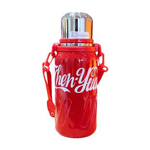 大容量保温杯可口可乐网红新款316不锈钢保温壶男女学生运动水杯