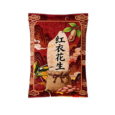 东北农家红衣生花生米