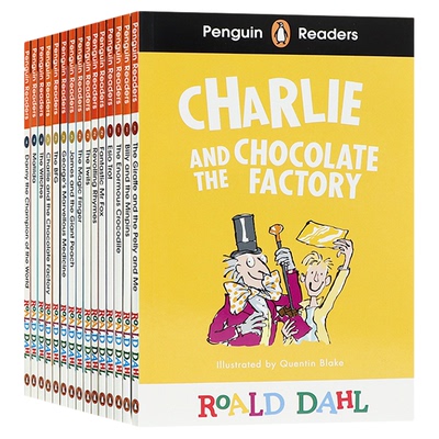 罗尔德达尔英文原版小说1-4级分级阅读15册 Penguin Readers Roald Dahl ELT Graded Reader 企鹅阅读分级指导蓝思值450-590L