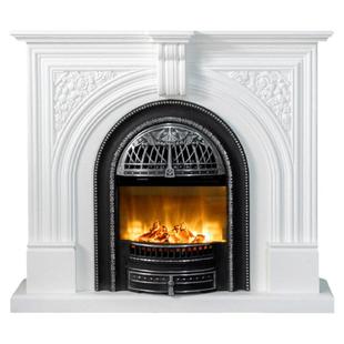法式实木仿真火壁炉假火取暖假火炉欧式客厅鸟笼装饰复古风玄关柜