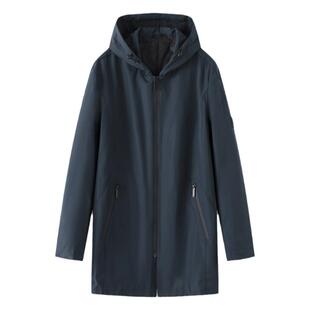 大牌撤柜清仓男装 春秋季男士连帽中长款夹克衫风衣外套 剪牌清仓