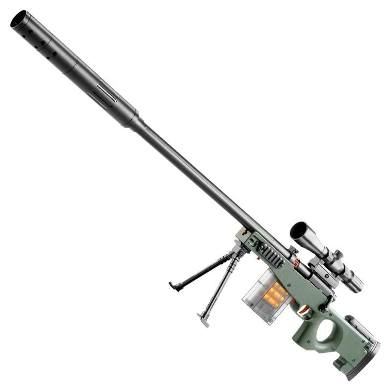 m24拉栓抛壳枪可发射98k克狙击7软弹枪真awm抢儿童男孩手枪玩具