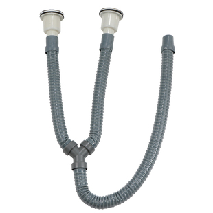 阳台大理石水槽下水器洗衣盆池双槽排水器Y型三通落水管双盆套装