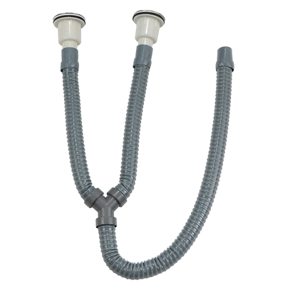 大理石水槽双盆下水器排水管三通