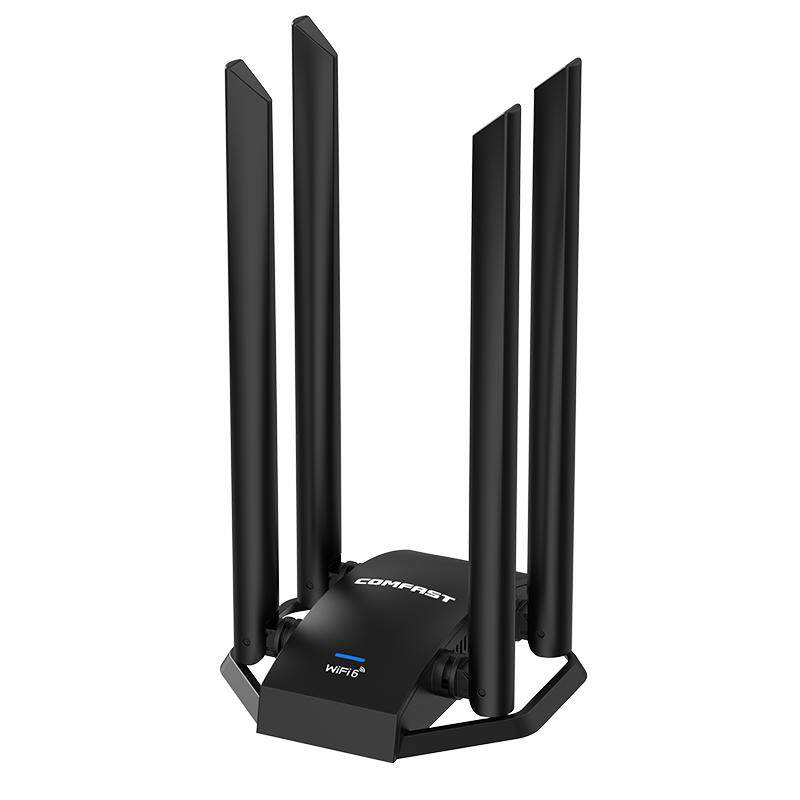 COMFAST无线网卡wifi6免驱usb无线网卡台式机电竞网卡AX5400笔记本电脑台式机wifi接收器信号发射器 CF-975AX