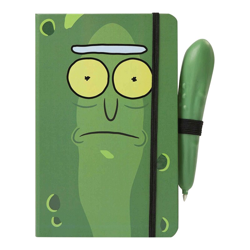 英文原版 Rick and Morty Pickle Rick 瑞克和莫蒂 腌黄瓜笔和笔记本套装 精装 英文版 进口英语原版书籍