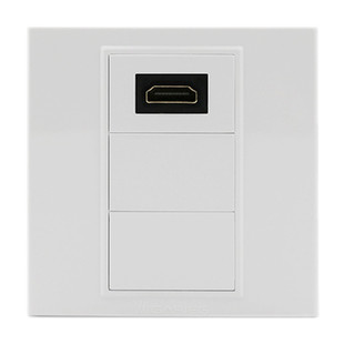 86型HDMI面板免焊接直通2.0高清4K对接弯头直头带延长线尾巴插座