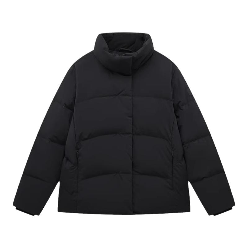 特步羽绒服加厚保暖立领短款女
