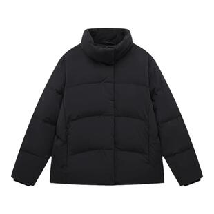 特步短款羽绒服女款2024冬季新款立领加厚保暖外套976428190131