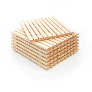 面包木格栅定制烘焙蛋糕寿司超市木排摆台中岛柜冷藏展示架木盘