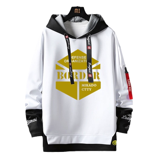 境界触发者套头卫衣World Trigger动漫二次元男学生宽松衣服连帽
