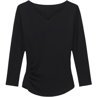 舞蹈服上衣女款长袖新款短袖现代舞春秋古典练功服跳舞莫代尔形体