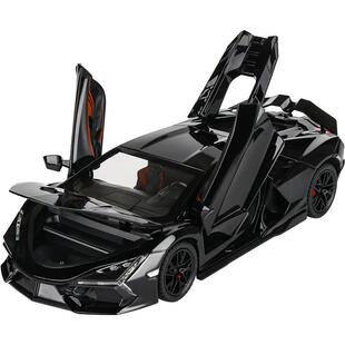 大号兰博基尼跑车合金车模转向避震男孩喷雾玩具仿真汽车模型送人