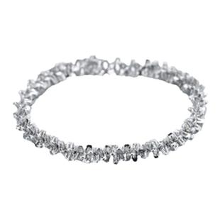 波光粼粼满天星单戒女指环韩国设计感闭口设计叠戴超闪耀链条戒指