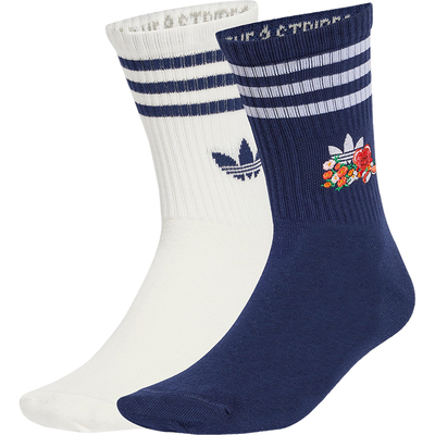 Adidas/阿迪达斯正品三叶草男女轻便透气经典运动袜两双装JC8634