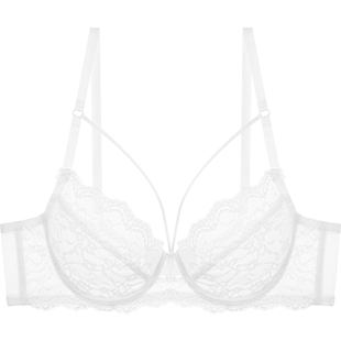 EMMAROSE超薄款性感大码内衣胖mm大胸显小文胸内裤套装