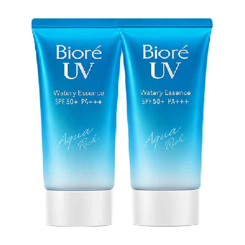 【官补下拉享优惠】Biore碧柔水活防晒水润凝蜜50g2瓶隔离紫外线