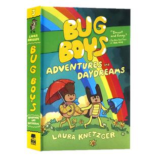 虫童系列3冒险与白日梦 英文原版绘本Bug Boys Adventures and Daydreams 儿童幽默漫画故事小说书小学生课外阅读友谊冒险全彩图画