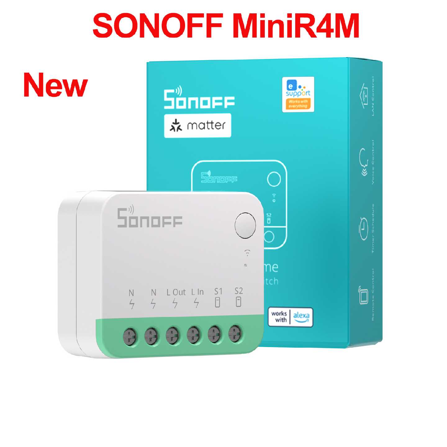 SONOFF MINIR4M Wifi mini迷你智能开关通断器Matter协议Homekit图片