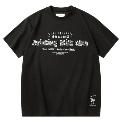 UTIMUS牛奶盒Tee短袖数码直喷印花T恤情侣男女冰感丝混纺圆领宽松