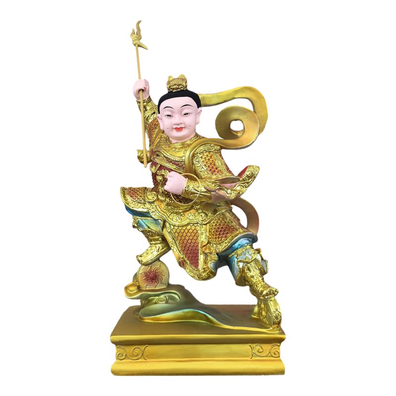 树脂哪吒三太子神像脚踏风火轮