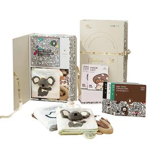 英氏宝宝布书婴儿可啃咬撕撕书早教认知闪卡玩具新生儿见面礼盒