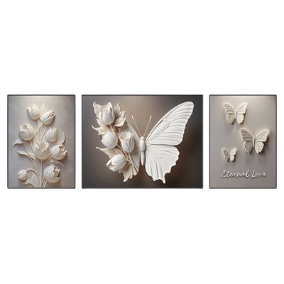 2025新款客厅装饰画蝴蝶挂画