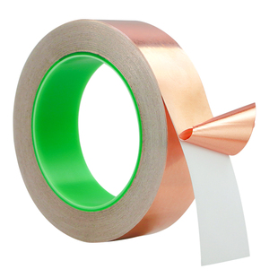 双面导电铜箔胶带 纯铜自粘屏蔽胶带 天线信号加强 DIY改装铜箔胶