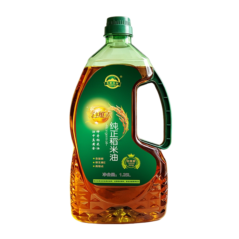 月都寿坊纯正稻米油小瓶1.25升米糠油谷维素厂家直发日期新鲜