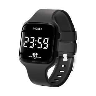 迪士尼中学生运动手表男生高中生初中专用震动闹钟防水游泳电子表
