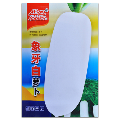 白萝卜种子春夏秋播种菜园盆栽好吃高产九斤王白圆长萝卜蔬菜种籽