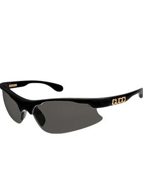 开云眼镜 古驰GUCCI男女同款半框粉色运动太阳镜墨镜GG1774S