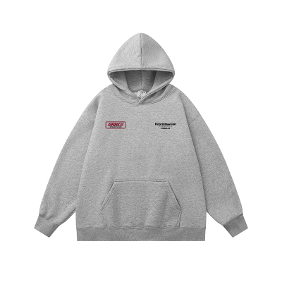 字母印花oversize连帽卫衣