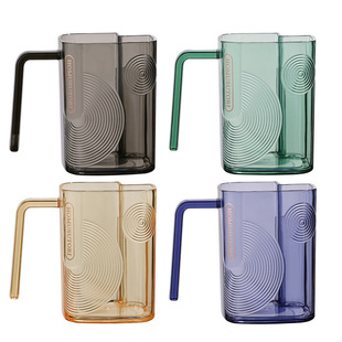 分区漱口杯可插牙刷杯子卫生间高颜值牙缸一家三口四口全家洗漱杯