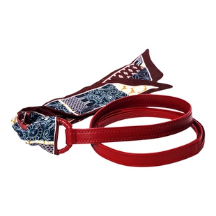 红色丝巾腰带配牛仔裤高级感美式复古系带腰绳配饰细皮带配裙子女