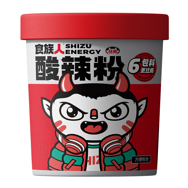 食族人酸辣粉桶装巨好吃的零食