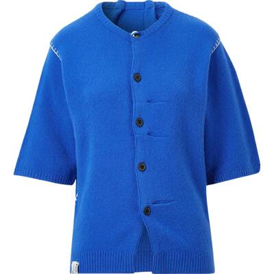 【季末折扣】Ader Error秋冬女士锁缝混纺针织开襟衫